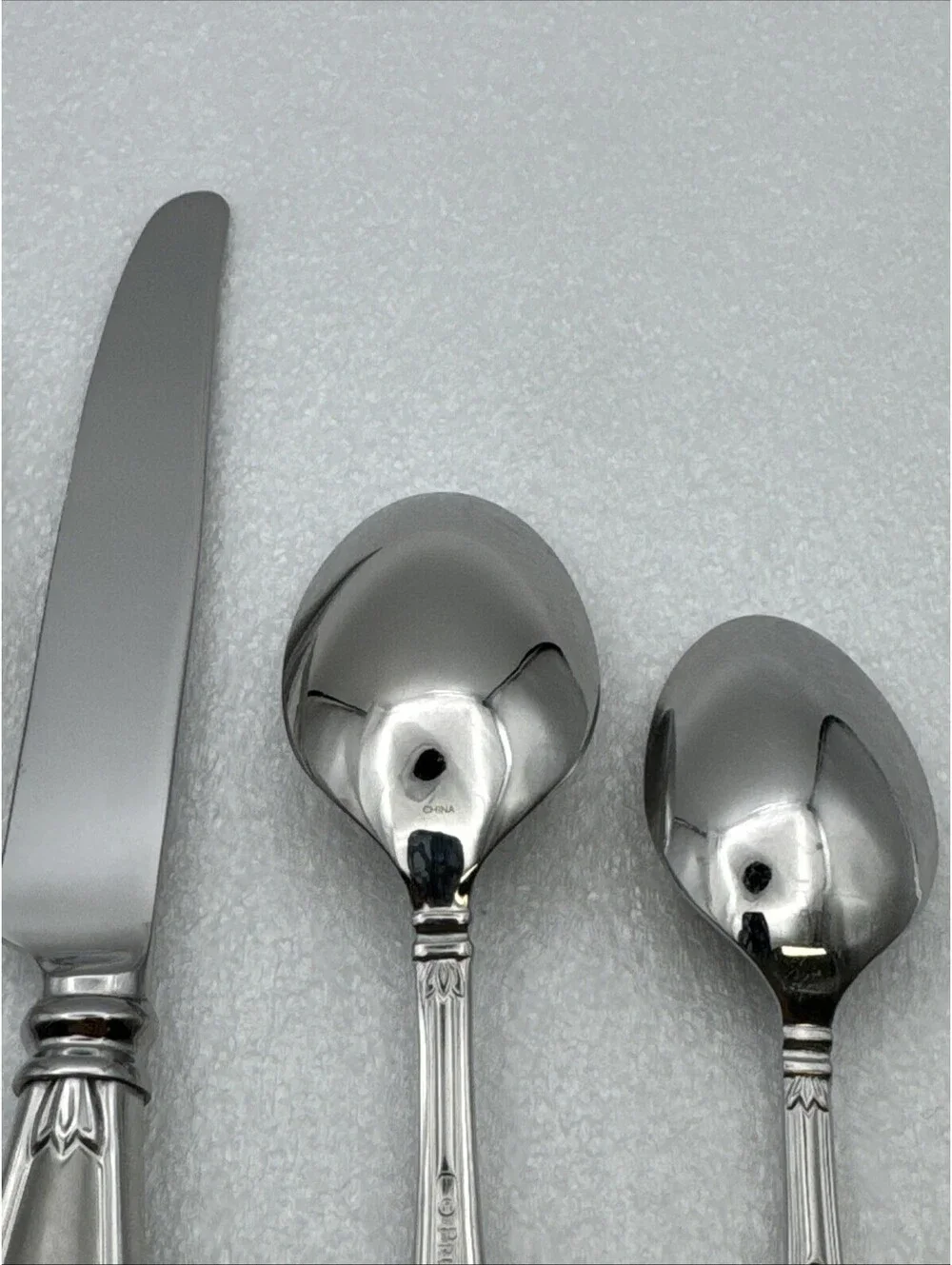 Princess House Barrington Stainless 18/10 Frosted Flatware 5 Piece Set